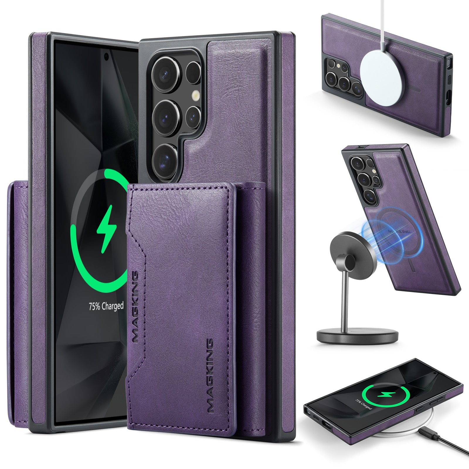 Galaxy S25 Ultra Magsafe Wallet [Purple]