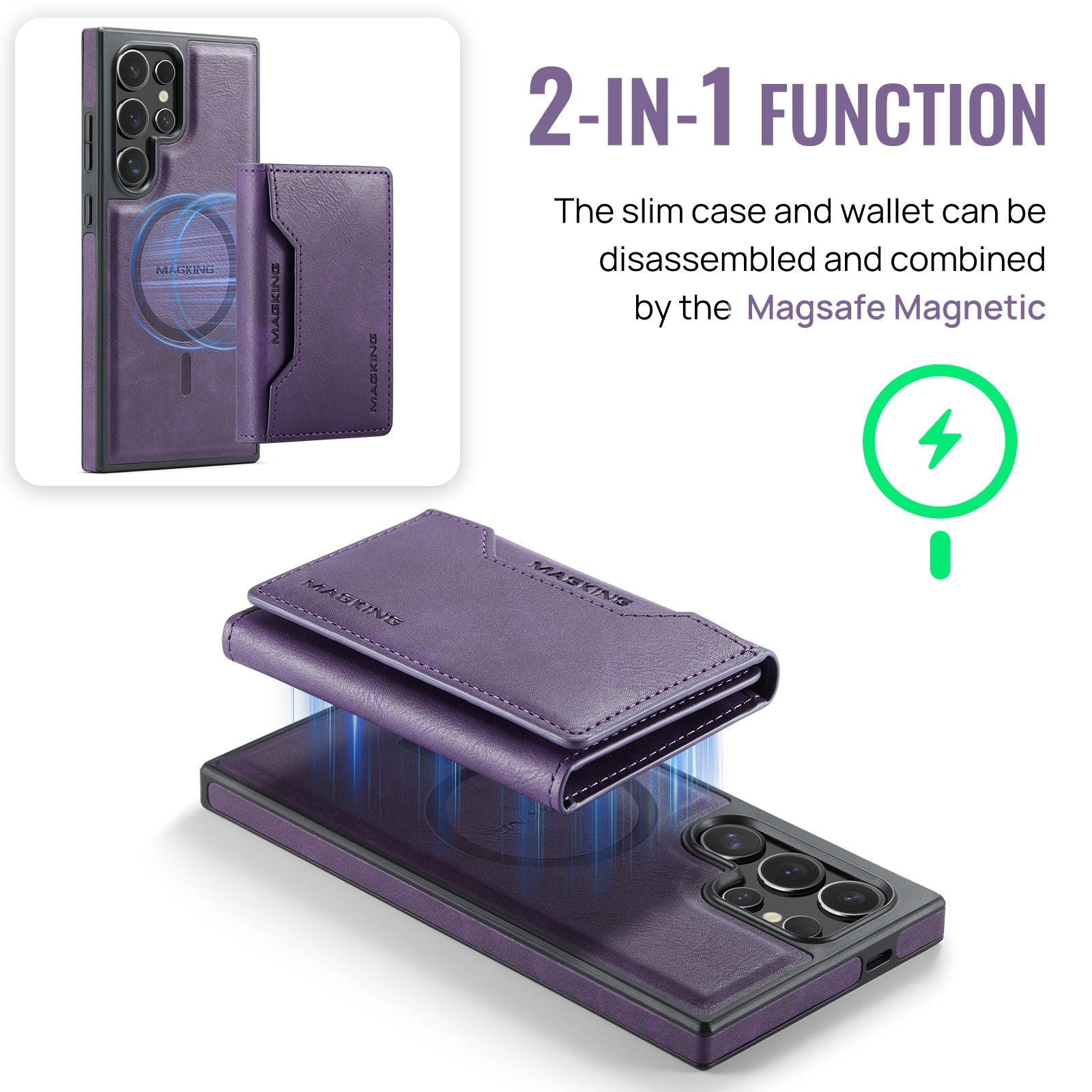 Galaxy S25 Ultra Magsafe Wallet [Purple]