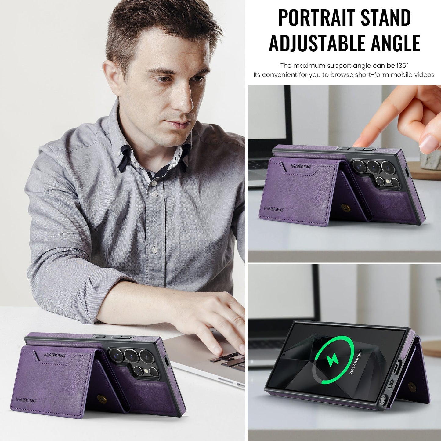 Galaxy S25 Ultra Magsafe Wallet [Purple]