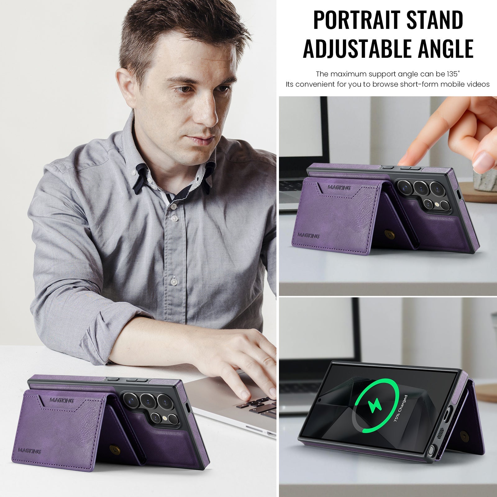 Galaxy S25 Ultra Magsafe Wallet [Purple]