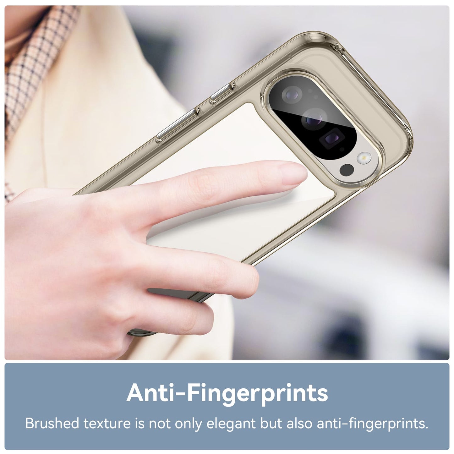 Google Pixel 10 Pro Soft Gel Case [Clear Grey]
