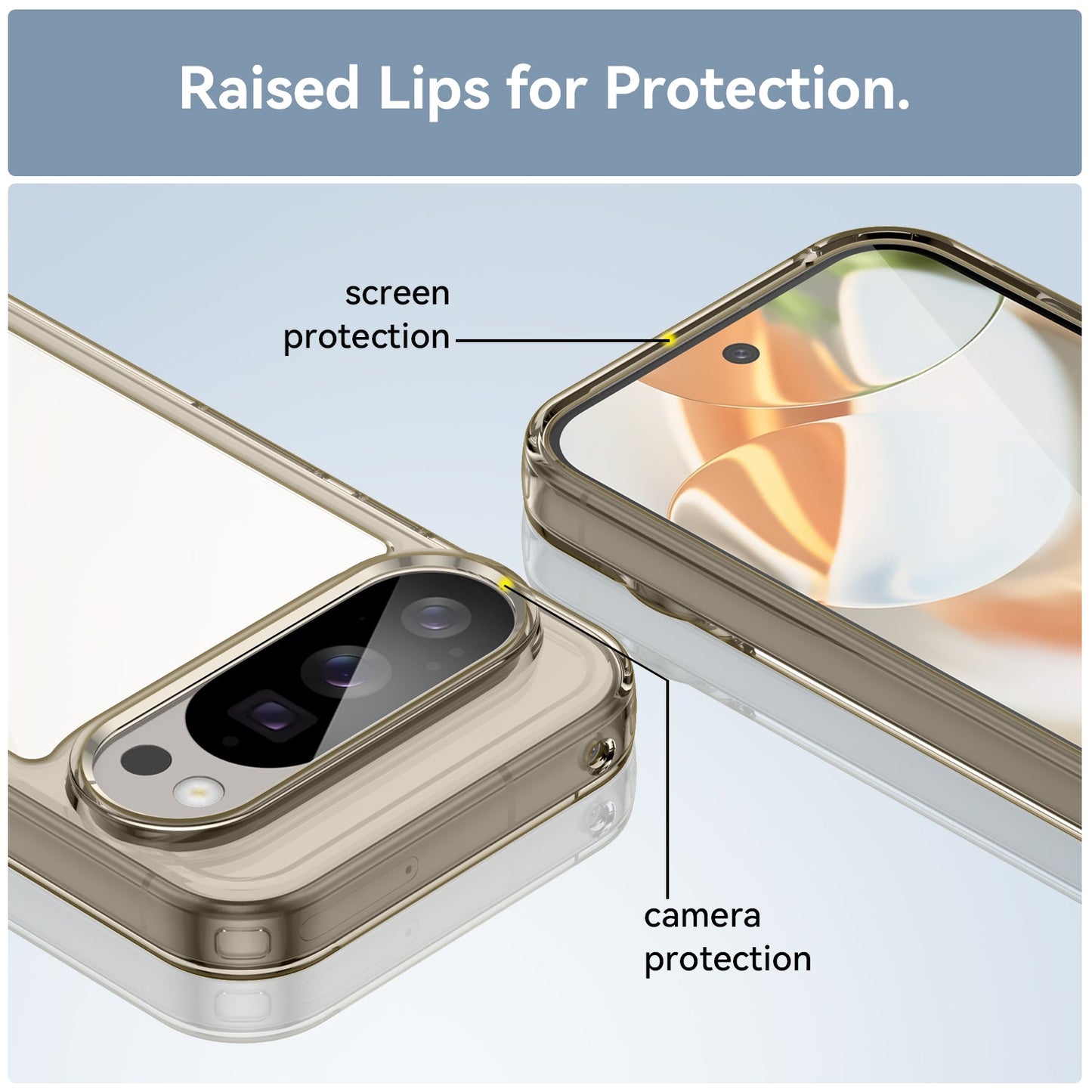 Google Pixel 10 Pro Soft Gel Case [Clear Grey]