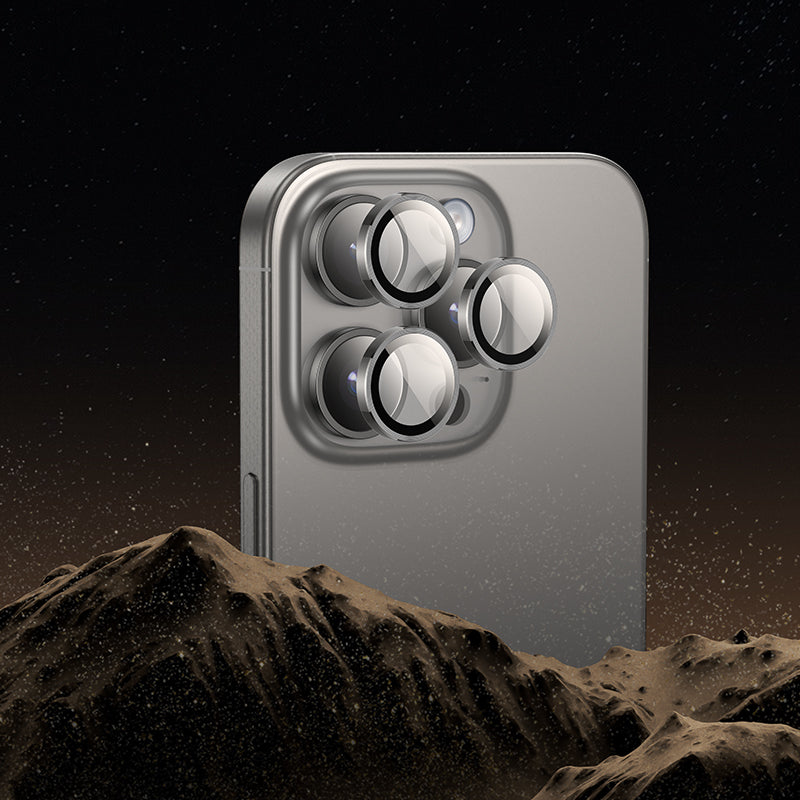 Hoco Camera Lens Protector w/ Metallic Ring (V12) [ iPhone 16 / 16 Plus]