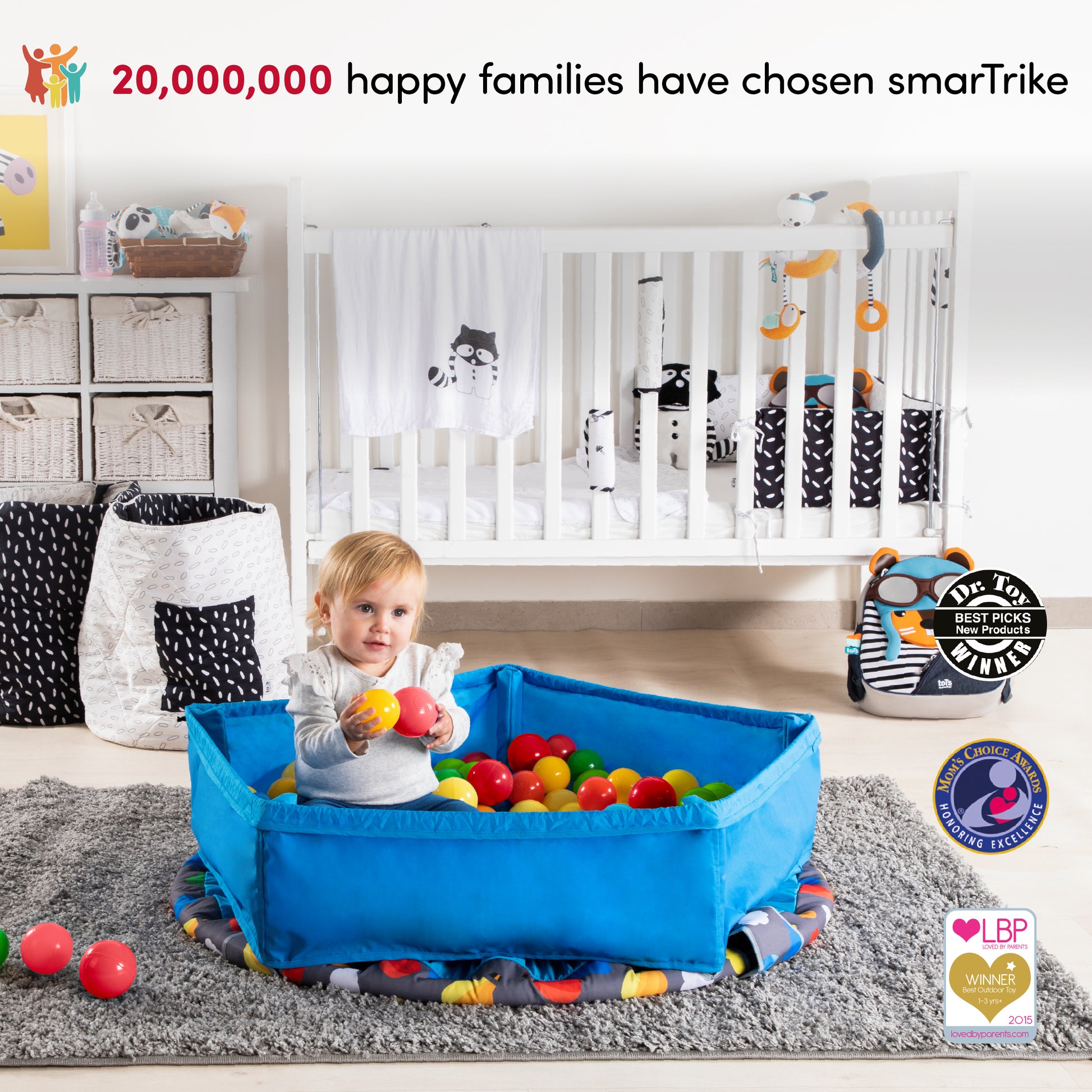 SmarTrike 3-in-1 Activity Center: Trampoline & Ball Pit