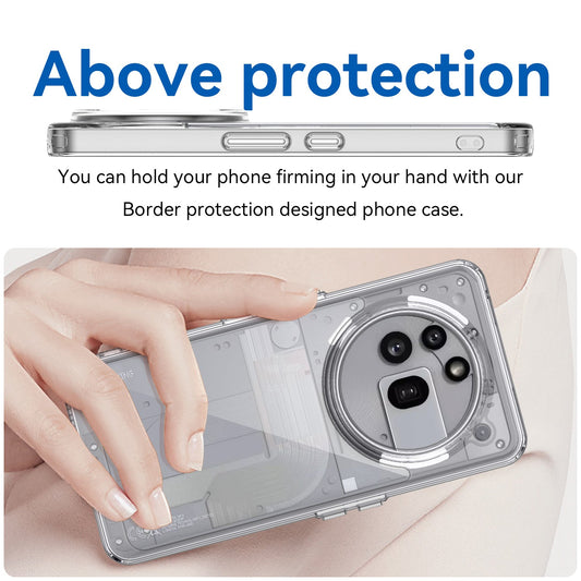 Nothing Phone (3A) Pro Soft Gel Case [Clear Bumper]