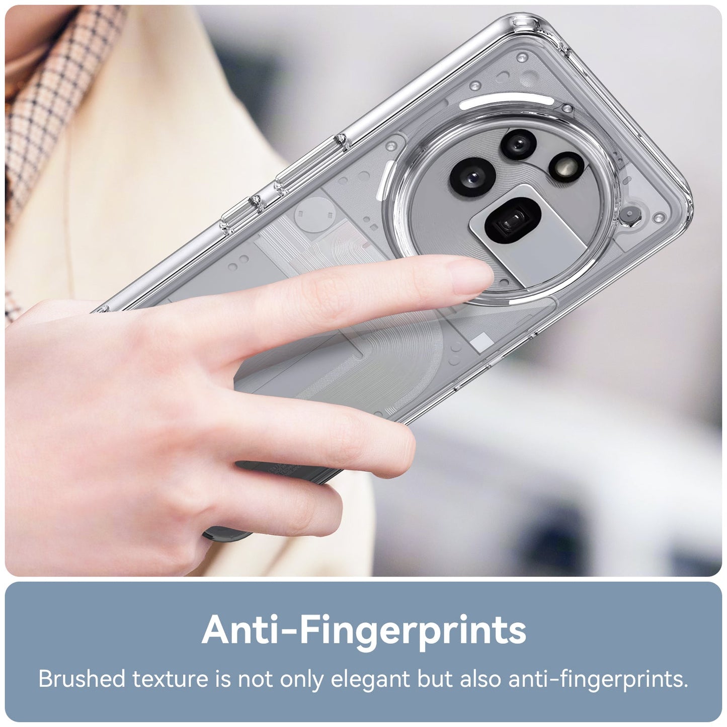 Nothing Phone (3A) Pro Soft Gel Case [Clear Bumper]