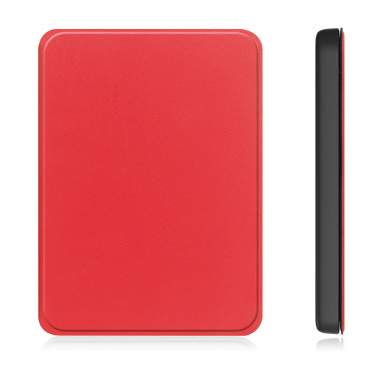 Kindle Paperwhite 6 (12th Gen 2024) Folio Pu Leather Case [Red]