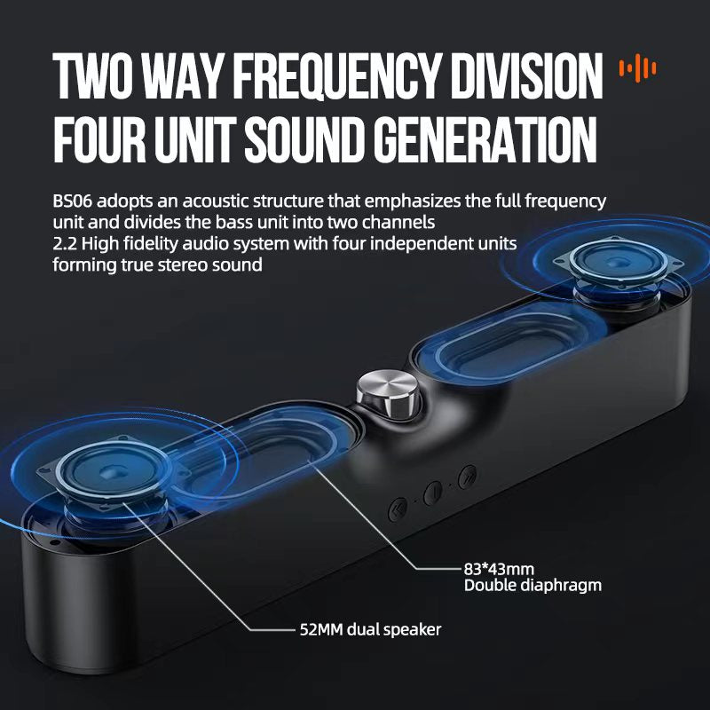 Vipfan 10W Bluetooth Sound Bar (Bs06)