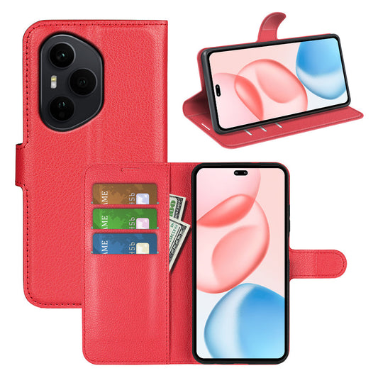 Honor 400 Pro Pu Wallet Case [Red]
