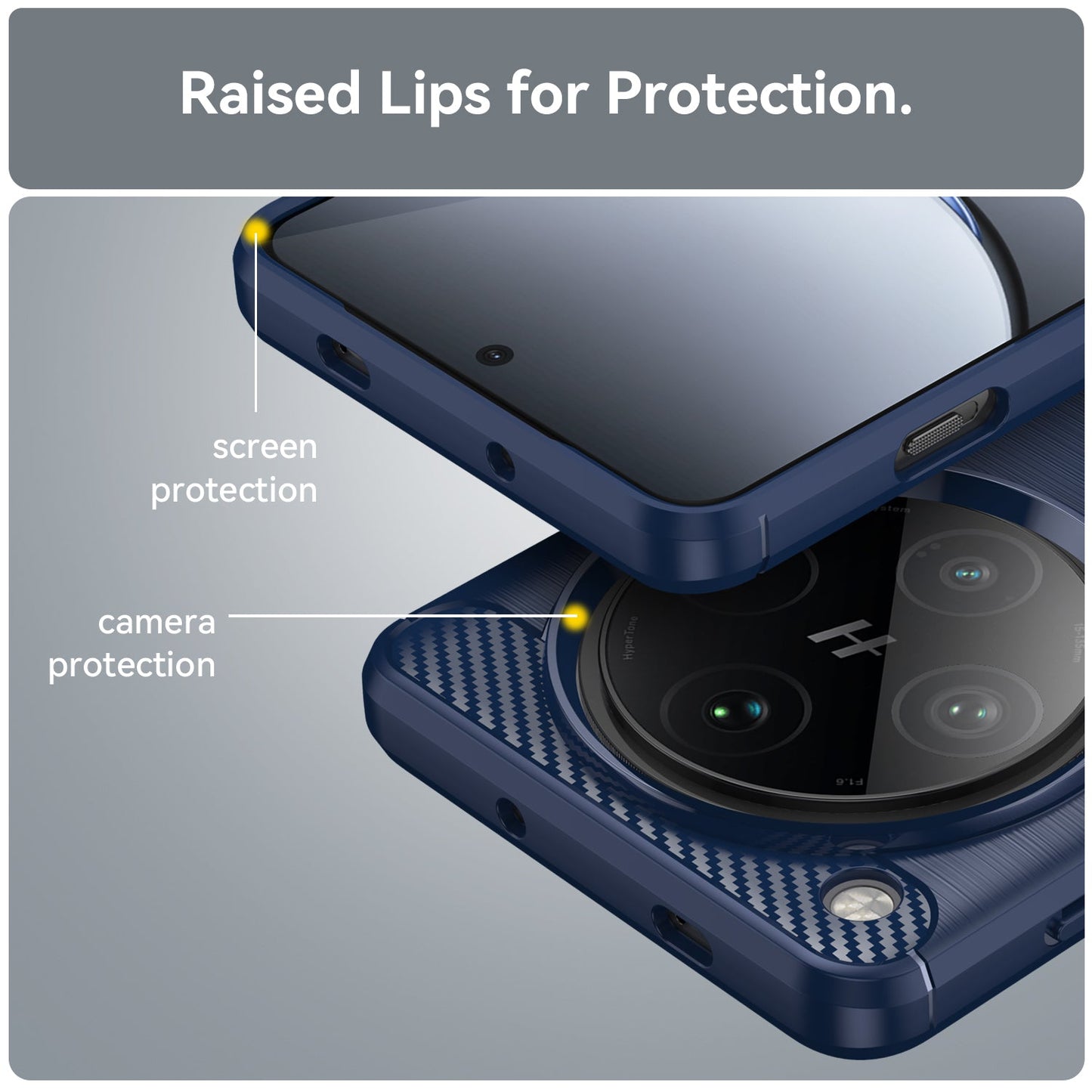 Oppo Find X8 Pro Carbon Fibre Case [Navy]