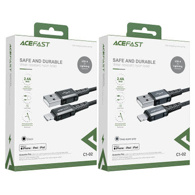 Acefast Super Durable Premium USB-A to Lightning Data Cable Apple MFI Certified (C1)