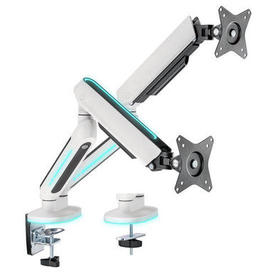 BRATECK 17"-32" Premium Gaming Dual Monitor Arms with RGB Lighting LDT54-C024U