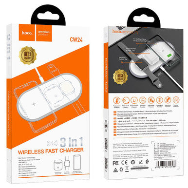 Hoco 3 in 1 Wireless Fast Charger (CW24)
