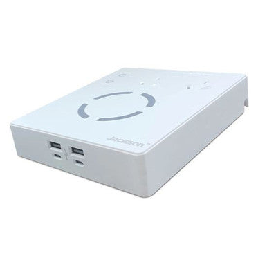 JACKSON 10W Wireless Device Charging Hub with 2x USB-A - 2x USB-C Ports & 2x 3Pin Power Outlets. Surge Protection. Power Indicator Light. Cable Management. 1.2m Lead with Right Angle Plug.