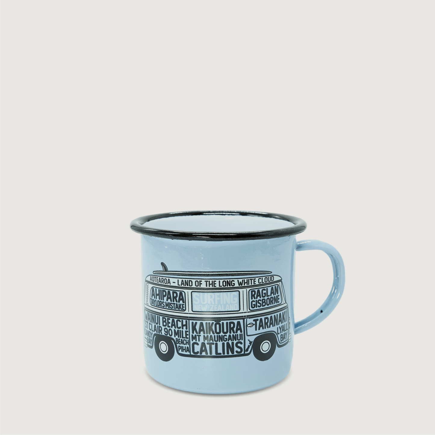 Moana Road Enamel Mug [ NZ Surfing - 647a]
