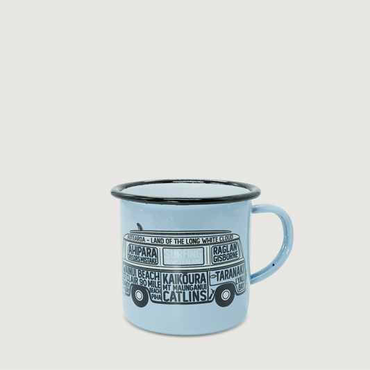 Moana Road Enamel Mug [ NZ Surfing - 647a]