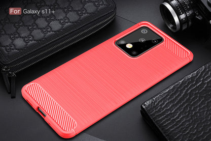 Samsung Galaxy S20 Ultra Carbon Fibre Case Red