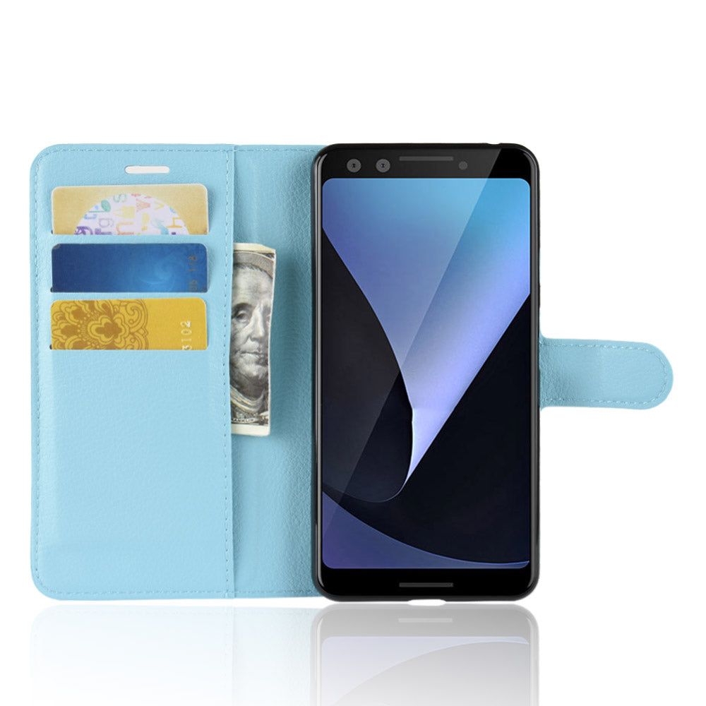 Google Pixel 3 Pu Wallet Case [Lightblue]