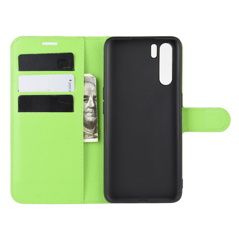 Oppo A91 Pu Wallet Case [Green]