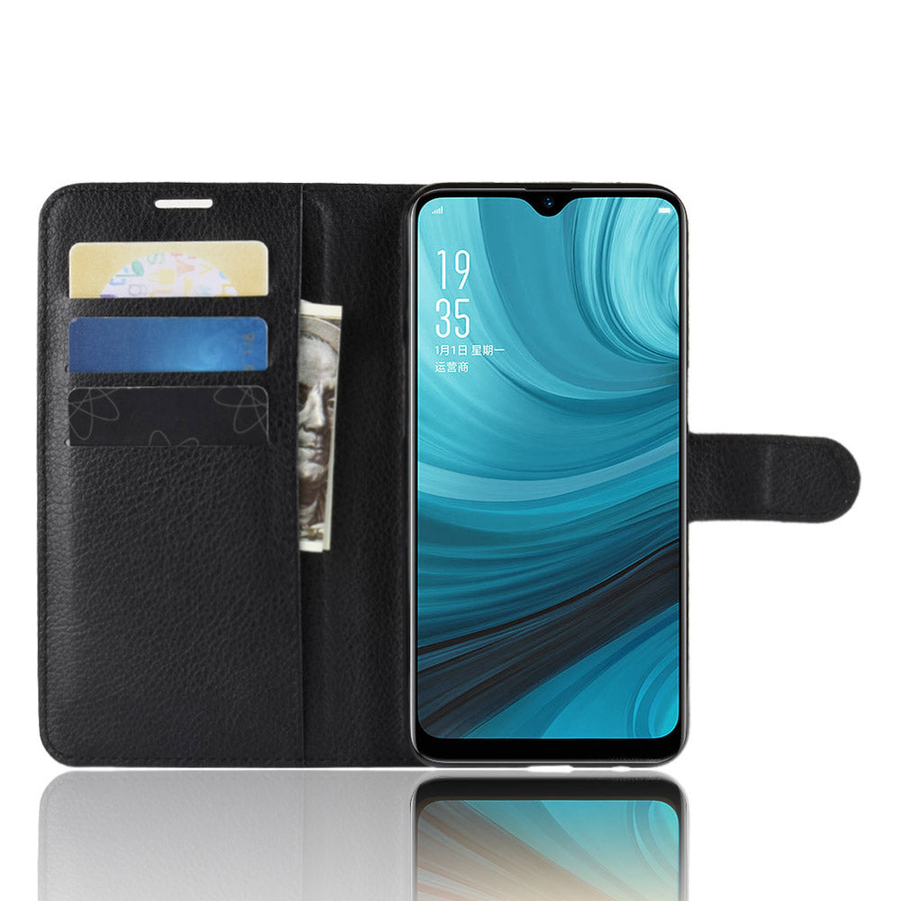 Oppo Ax7 Pu Wallet Case [Black]