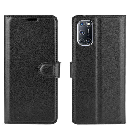 Oppo A52/A72 Pu Wallet Case [Black]