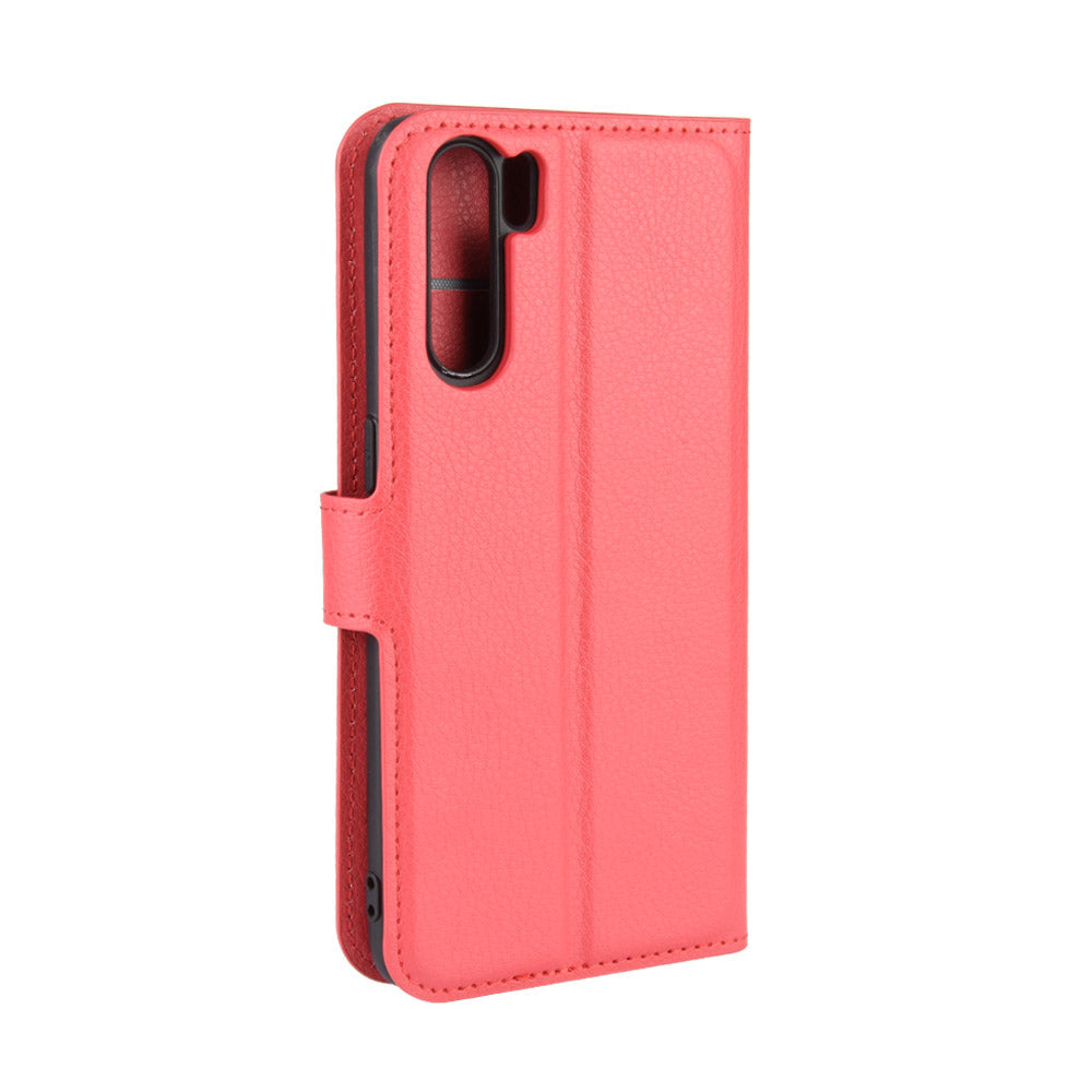 Oppo A91 Pu Wallet Case [Red]