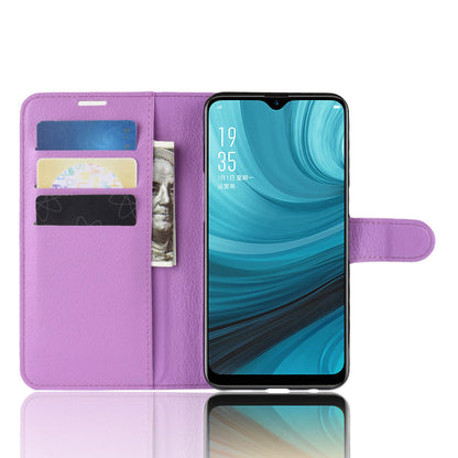 Oppo Ax7 Pu Wallet Case [Purple]