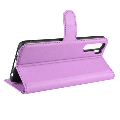 Oppo A91 Pu Wallet Case [Purple]