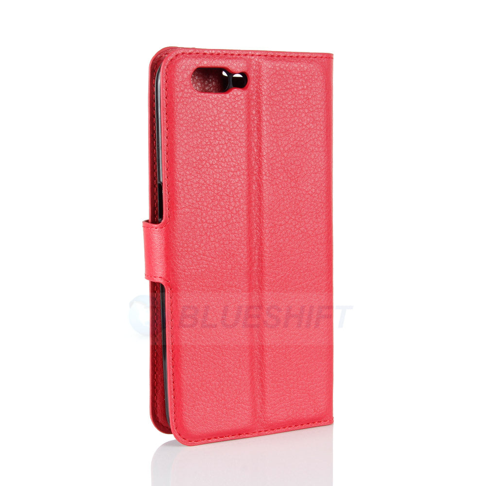 Oppo R11 Pu Wallet Case [Red]