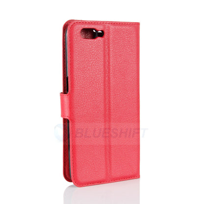 Oppo R11 Pu Wallet Case [Red]