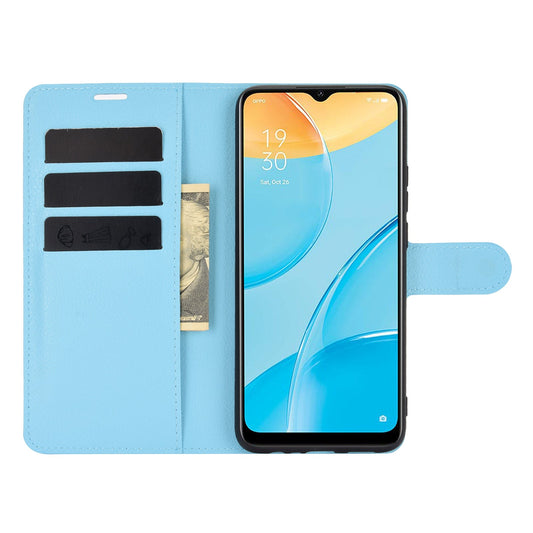 Oppo A15 Pu Wallet Case [Lightblue]
