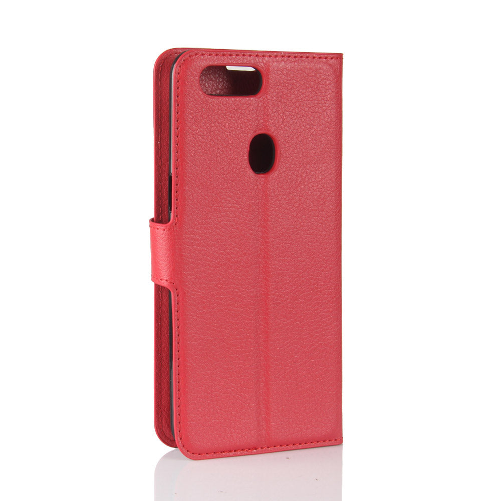 Oppo R11S Pu Wallet Case [Red]