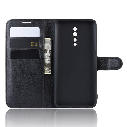 Oppo Reno Z Pu Wallet Case [Black]
