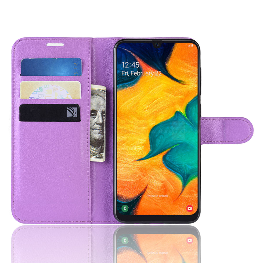Galaxy A20/A30 Pu Wallet Case [Purple]