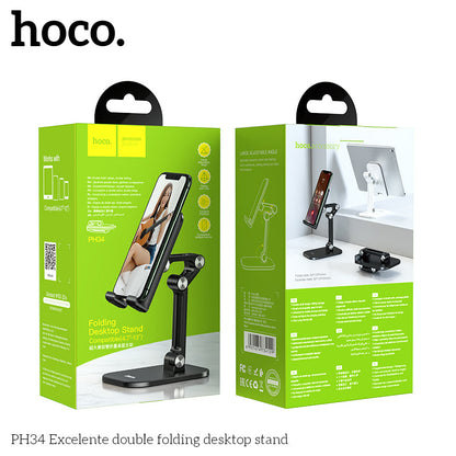 Hoco Portable & Adjustable Desktop Stand for Phone & Tablet w/ Multi Hinge (PH34)