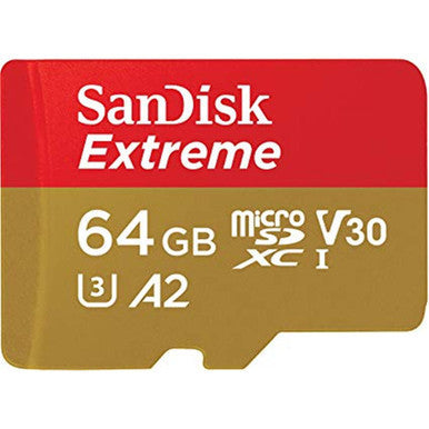 Sandisk Extreme Micro Sdxc 64Gb Up To 160Mb/S Class 10 A2 V30