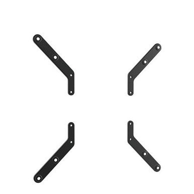BRATECK 32''-55'' VESA Adapter Plate. VESA standards: 300x300 & 400x400. Attach Easily to Wall Mounts. Max Weight Supported up to 30Kgs. Fit Screen Size 32'' -55''. Black Colour. LCD-201R