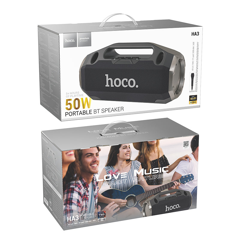 Hoco 50W Powerful Bluetooth Speaker w/ Microphone (HA3)