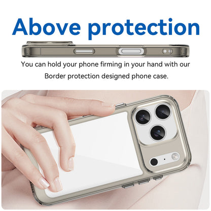Iphone 17 Pro Soft Gel Case [Clear Grey]
