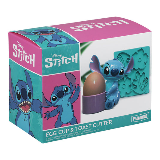 Disney Lilo & Stitch Egg Cup and Toast Cutter Set