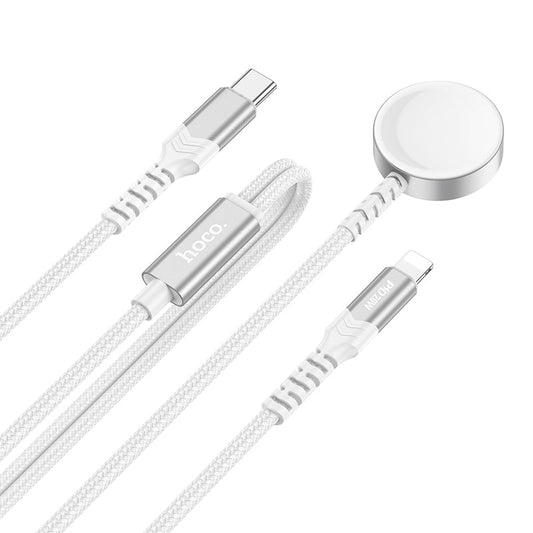 Hoco 2 in 1 USB-C to Lightning & iWatch Charging Cable (CW54)