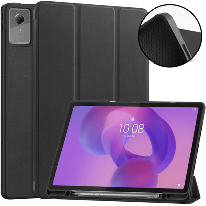 Lenovo Idea Tab Plus 12.1 2025 Tri-fold Pen Holder Case [Black]