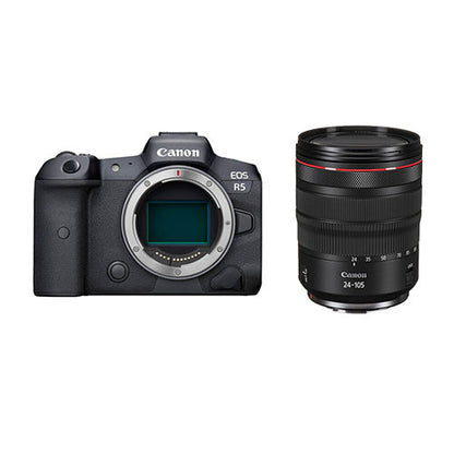 Canon EOS R5 Camera [RF 24-105mm F4 L IS USM Lens Kit]