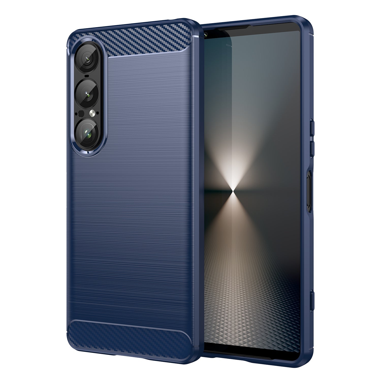 Sony Xperia 1 Vii Carbon Fibre Case [Navy]