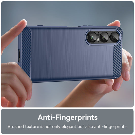 Sony Xperia 1 Vii Carbon Fibre Case [Navy]