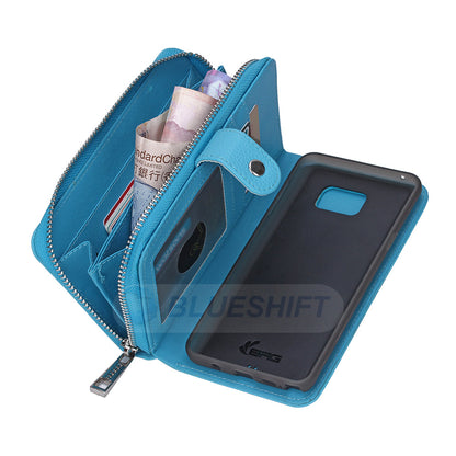 Samsung Galaxy Note 5 Zipper Wallet Case LightBlue