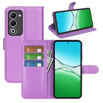 Oppo A5 4g / 5g Pu Wallet Case [Purple]
