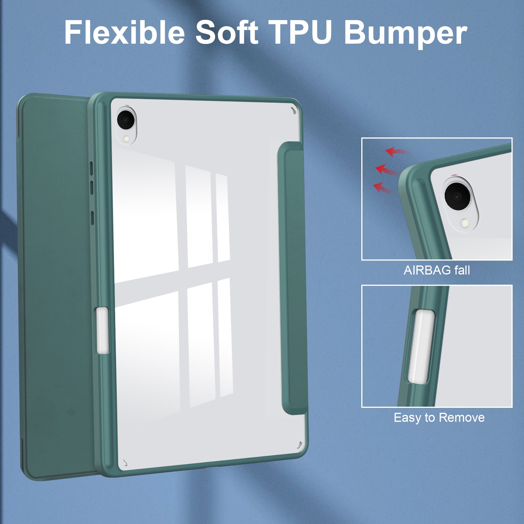 Galaxy Tab S11 Acrylic Tri-fold Case [Teal]