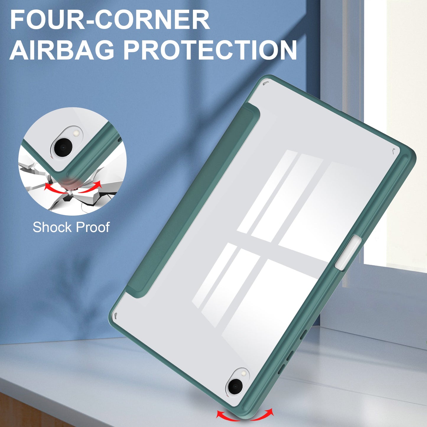 Galaxy Tab S11 Acrylic Tri-fold Case [Teal]