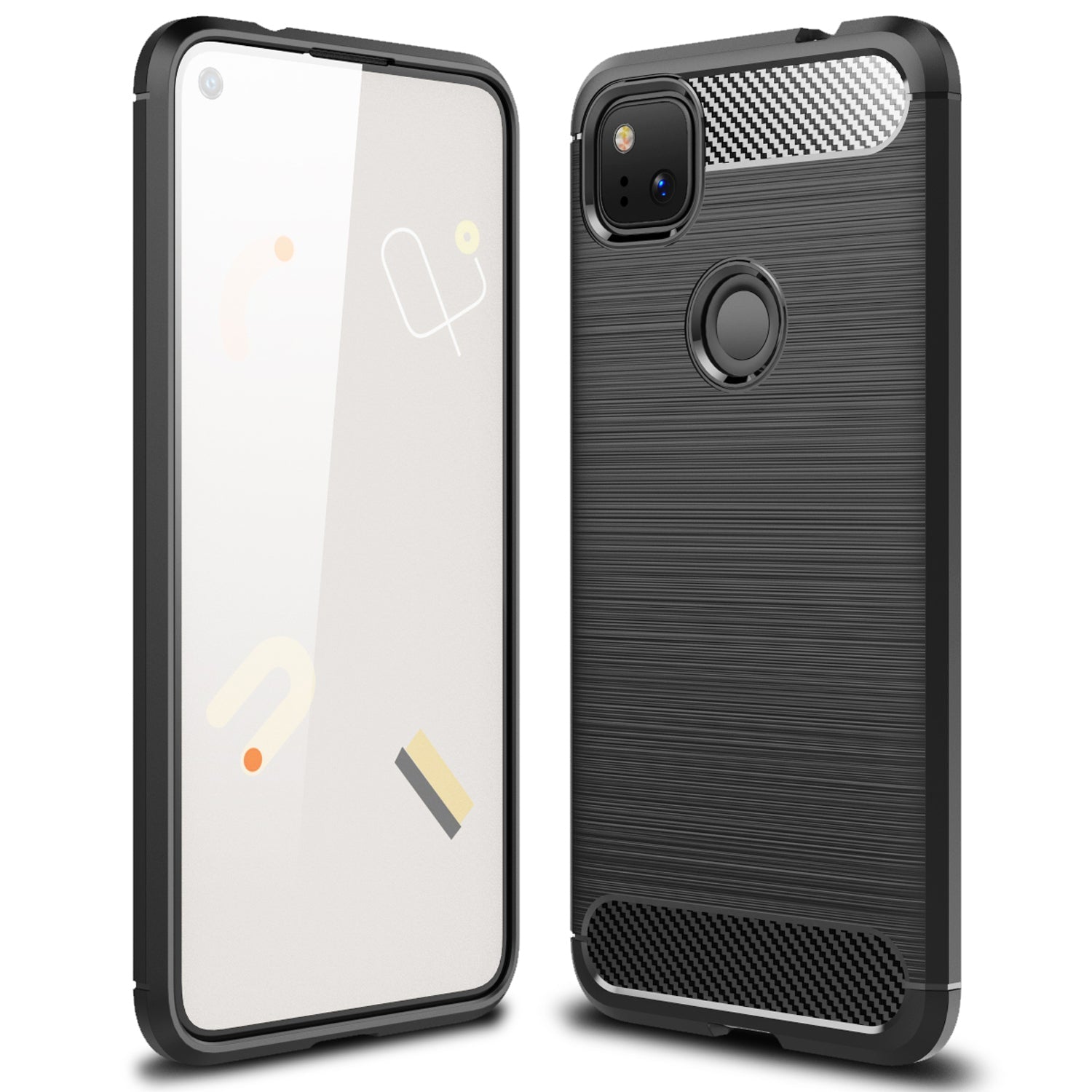 Google Pixel 4a 4g Carbon Fibre Case [Black]